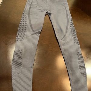 women's Zyia leggings, color-dark grey, size-small, 92% Polyester, 8% Spandex,